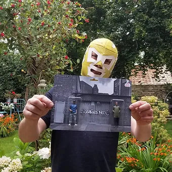 Sleaford mods art toy ( black and white card back edition)