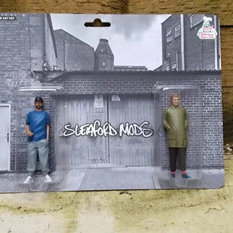 Sleaford mods art toy ( black and white card back edition)