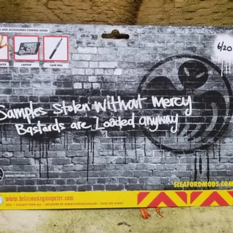 Sleaford mods art toy ( black and white card back edition)