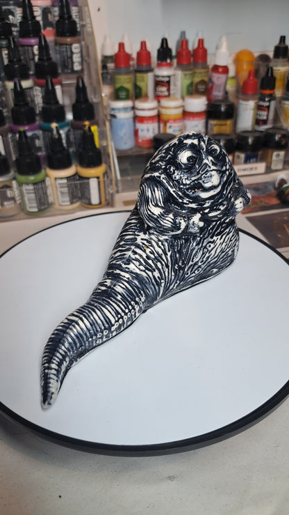 Custom resin Jabba ( black and white)