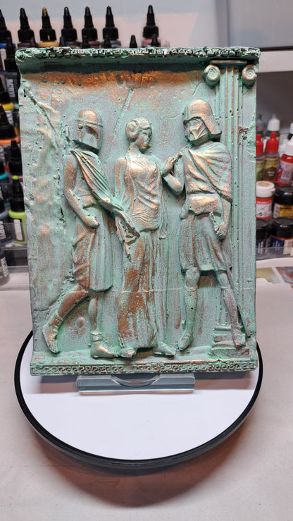 Ancient Star Wars relief ( patina effect)