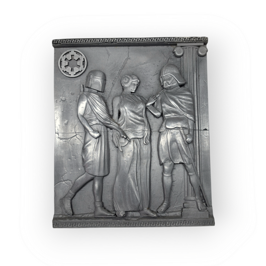 Ancient Star Wars relief ( Brushed metal effect)