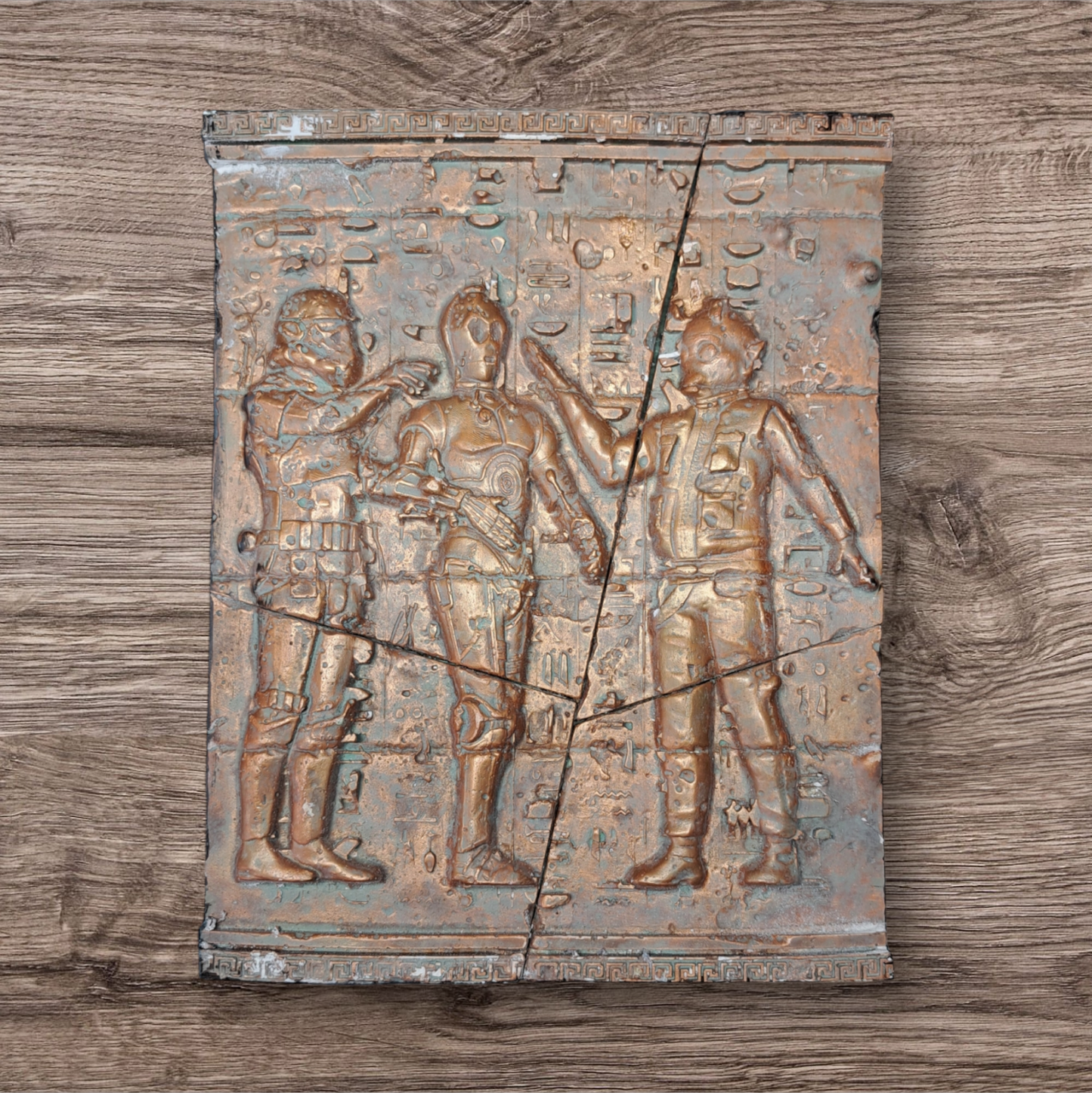 Ancient Star Wars relief ( copper effect)