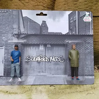 Sleaford mods art toy ( black and white card back edition)